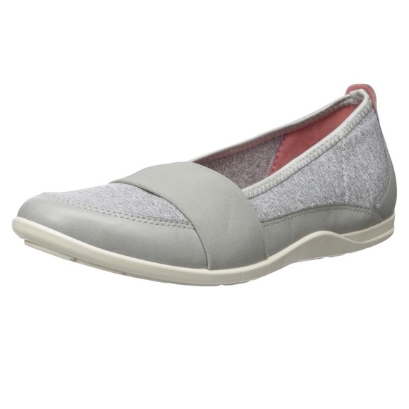 Ecco Shoes - ecco Blume Band Ballet Flat Slip On Shoes Gray Size 40 Sporty Flat